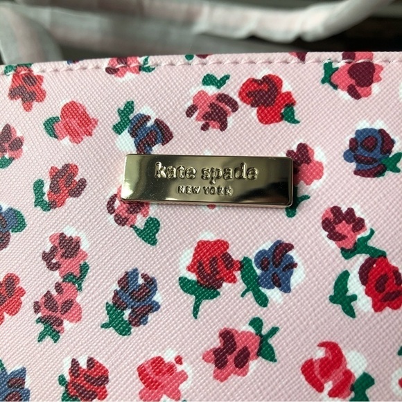 🆕 Kate Spade Shore Street Bold Roses Margareta Tote & Mini Tinie Wristlet Set - Picture 4 of 13